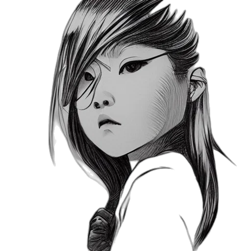 face, hair, mask, creature transparent PNG cut-out