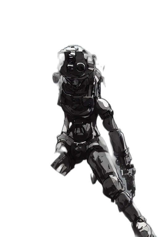 robot, weapon, creature, concept art transparent PNG cut-out