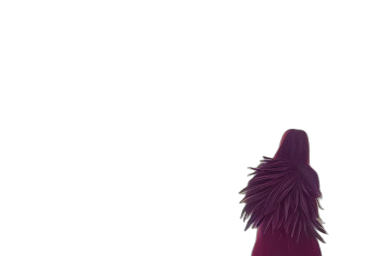 dress, hair, sword, creature transparent PNG cut-out