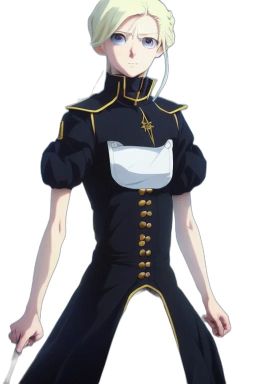 dress, staff, crown, jacket transparent PNG cut-out