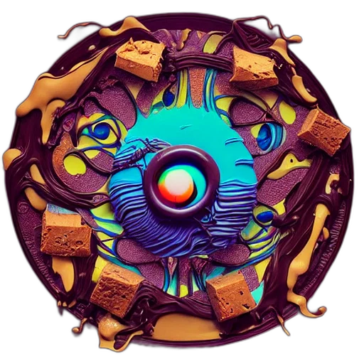 food, robot, concept art, 3d render transparent PNG cut-out