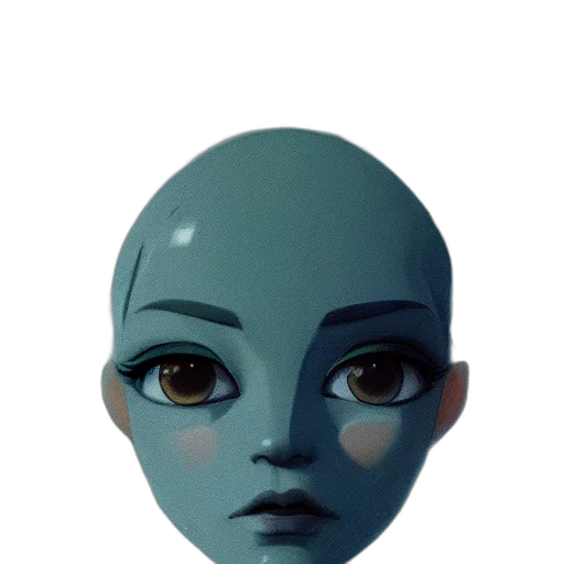 mask, face, robot, creature transparent PNG cut-out