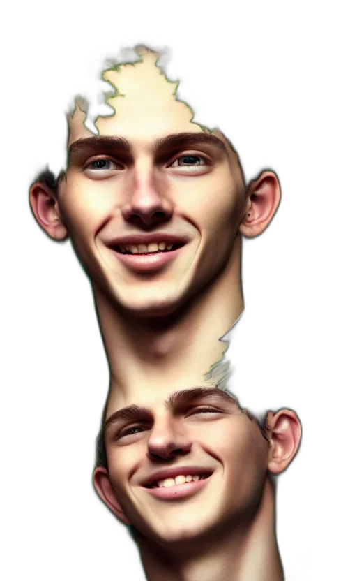 face, mask, crown, creature transparent PNG cut-out