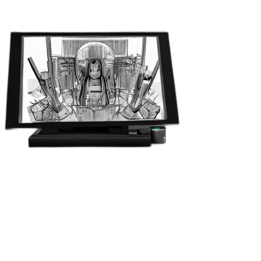 robot, cyberpunk, outer space, photorealistic transparent PNG cut-out