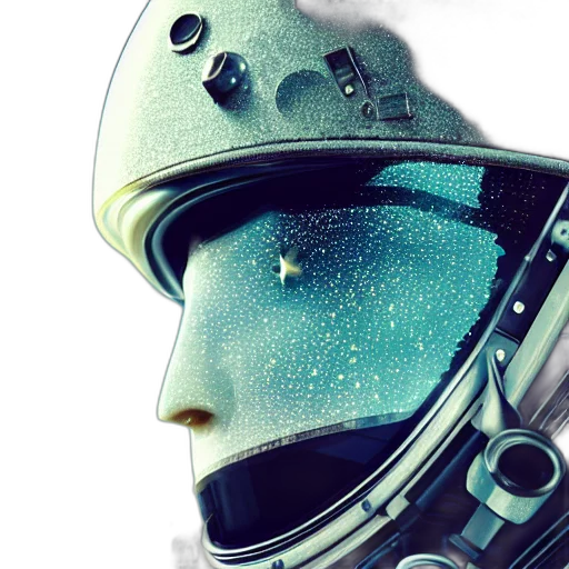 robot, mask, concept art, 3d render transparent PNG cut-out