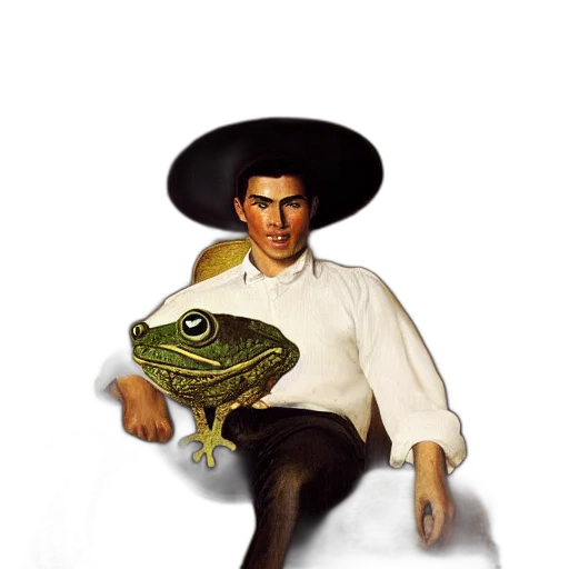 hat, animal, creature, staff transparent PNG cut-out