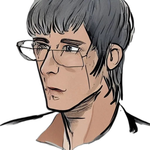 face, staff, cartoon, anime, comic book art, concept art, illustration, humanisation transparent PNG cut-out