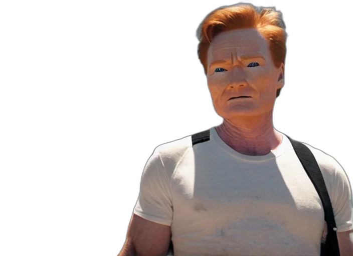 face, mask, 3d render, conan, brien, brian, conner, fast transparent PNG cut-out