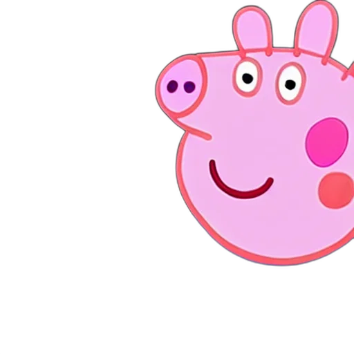 animal, 3d render, cartoon, photorealistic, concept art, peppa, pig, streaming transparent PNG cut-out