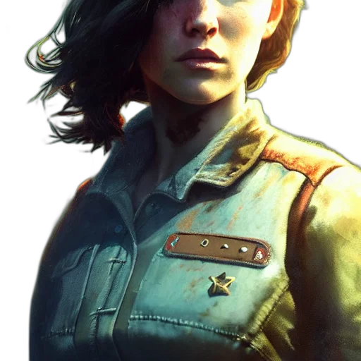 jacket, face, weapon, staff, concept art, photorealistic, comic book art, fantasy art transparent PNG cut-out