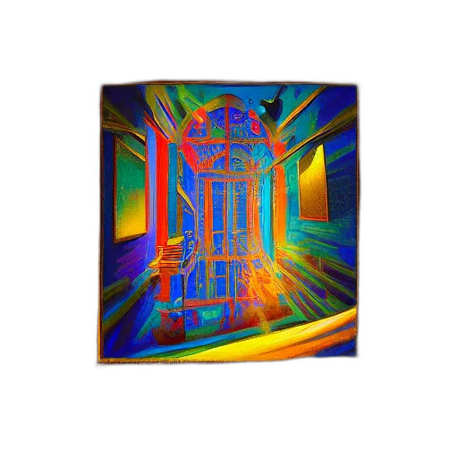 3d render, pixel art, vaporwave, fantasy art transparent PNG cut-out