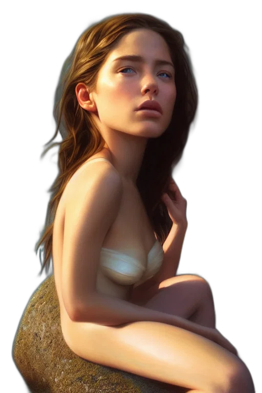 dress, jewelry, face, crown transparent PNG cut-out