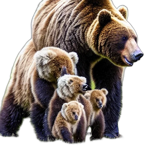 animal, concept art, photorealistic, oil painting transparent PNG cut-out