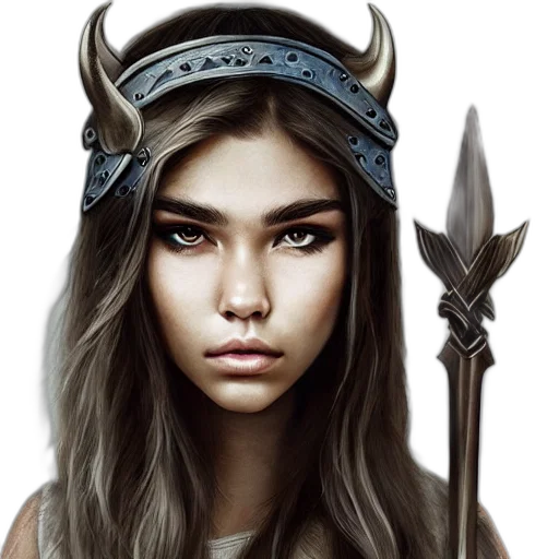 face, crown, sword, weapon transparent PNG cut-out