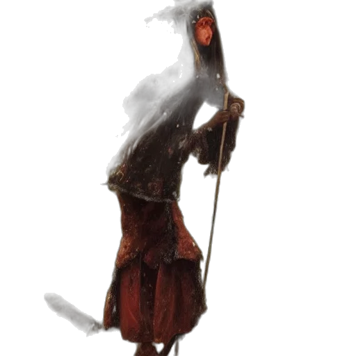 staff, sword, creature, mask transparent PNG cut-out