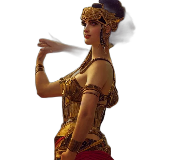staff, dress, crown, jewelry, fantasy art, concept art, pixel art, photorealistic transparent PNG cut-out
