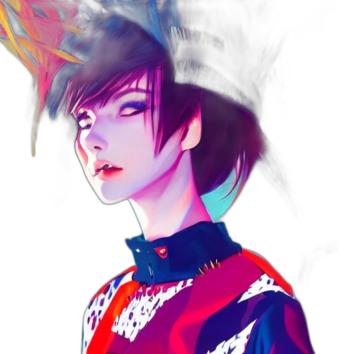 jacket, face, mask, dragon transparent PNG cut-out