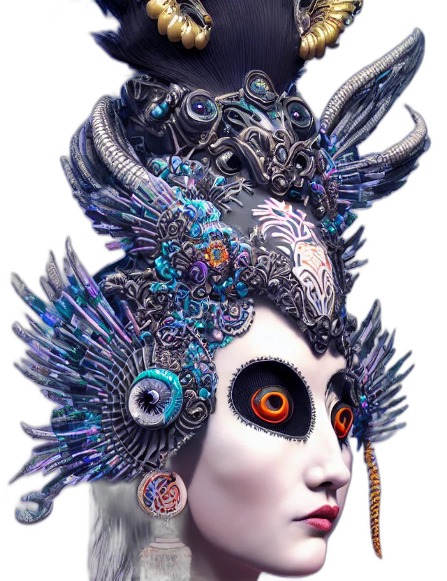 mask, crown, face, jewelry transparent PNG cut-out