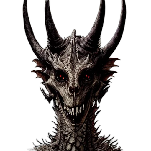 dragon, mask, creature, animal transparent PNG cut-out