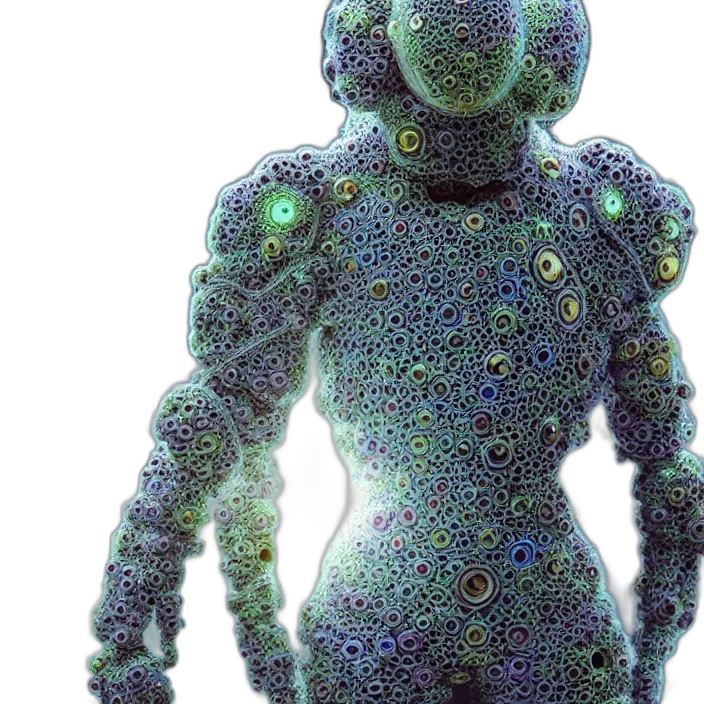 robot, creature, jewelry, staff transparent PNG cut-out