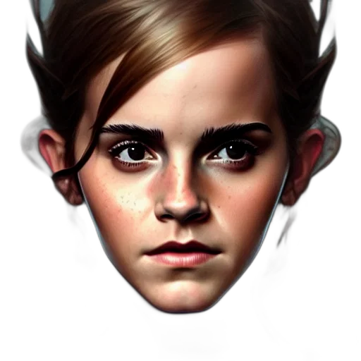 face, mask, crown, hair transparent PNG cut-out