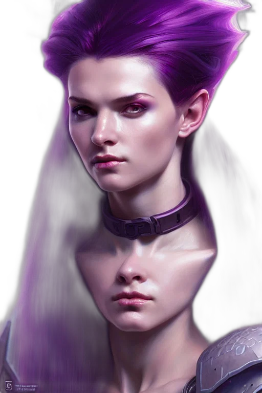 face, crown, hair, robot, cyberpunk, concept art, fantasy art, photorealistic transparent PNG cut-out