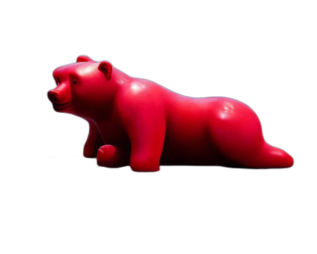animal, creature, 3d render, photorealistic, concept art, red, giant, sculpture transparent PNG cut-out