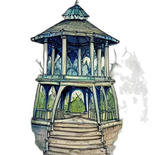 dress, furniture, crown, staff, concept art, watercolor, fantasy art, 3d render transparent PNG cut-out