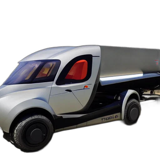 car, 3d render, concept art, photorealistic, tesla, hover, truck transparent PNG cut-out