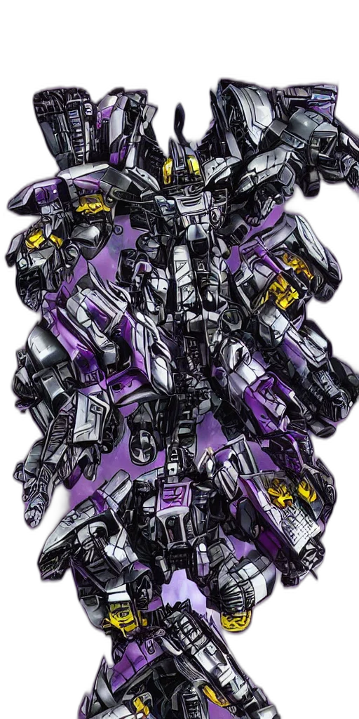 robot, weapon, concept art, 3d render transparent PNG cut-out