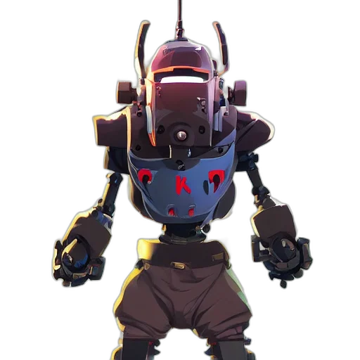 robot, weapon, mask, creature transparent PNG cut-out