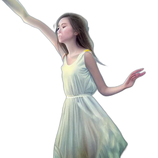 dress, photorealistic, concept art, oil painting, 3d render, underwater, pastel, dreamy transparent PNG cut-out