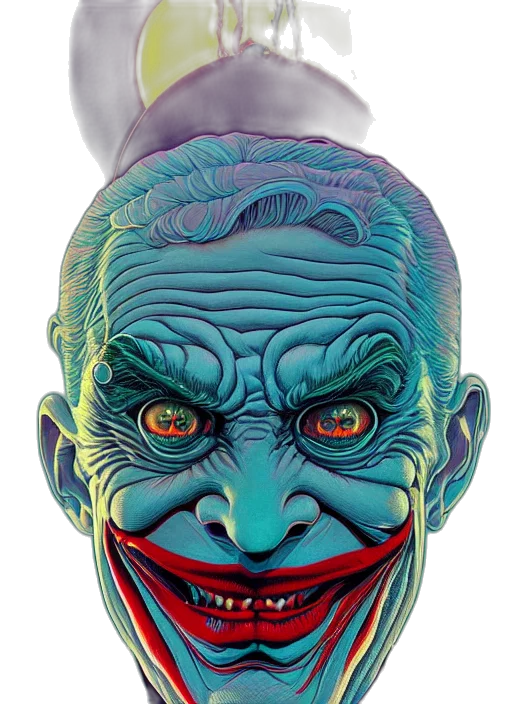 mask, face, creature, photorealistic transparent PNG cut-out