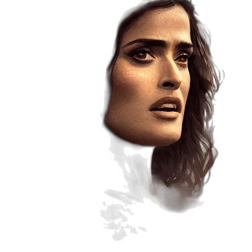 face, hair, photorealistic, comic book art transparent PNG cut-out