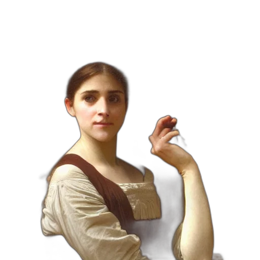 staff, dress, jewelry, face transparent PNG cut-out
