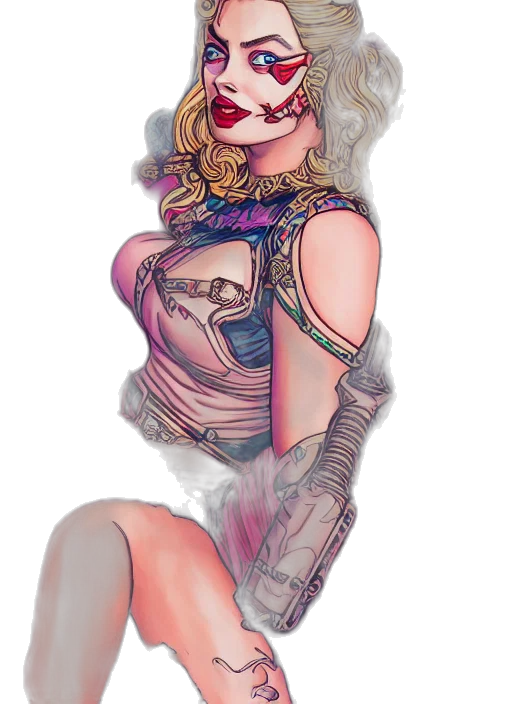 mask, cyberpunk, comic book art, concept art transparent PNG cut-out