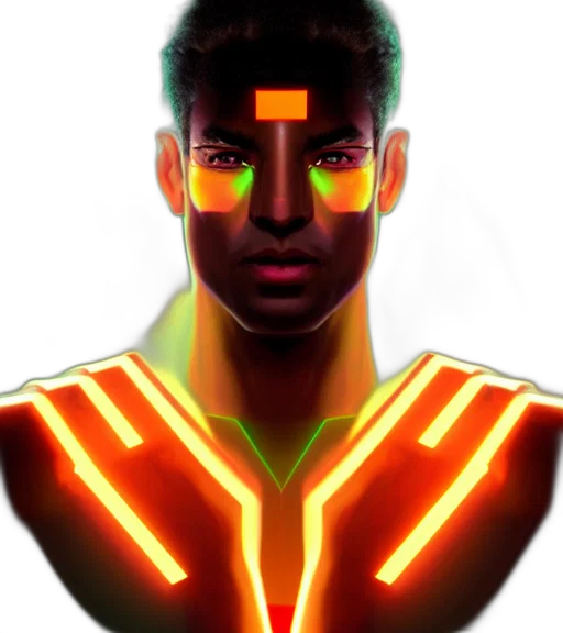face, mask, robot, cyberpunk transparent PNG cut-out