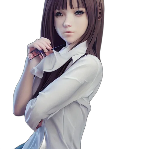 dress, robot, face, staff transparent PNG cut-out