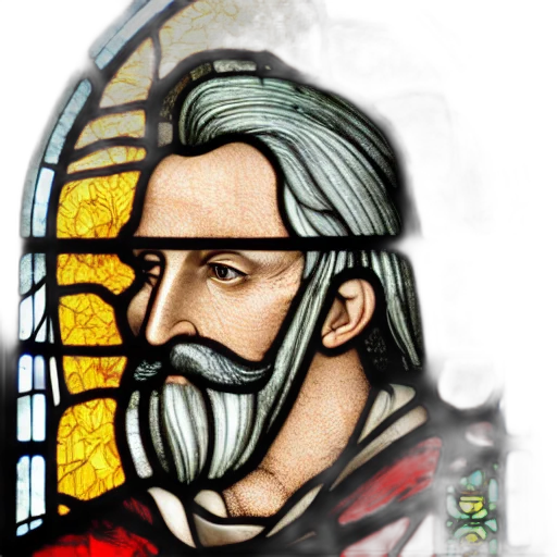 face, fantasy art, comic book art, photorealistic, pixel art, medieval, stained, glass transparent PNG cut-out