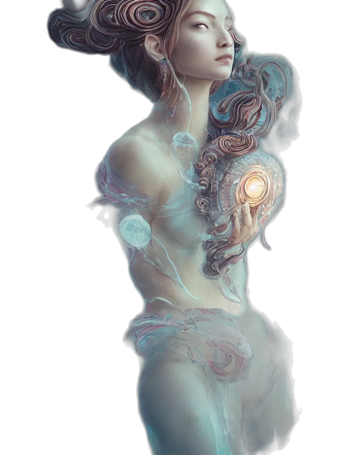dress, crown, jewelry, creature transparent PNG cut-out