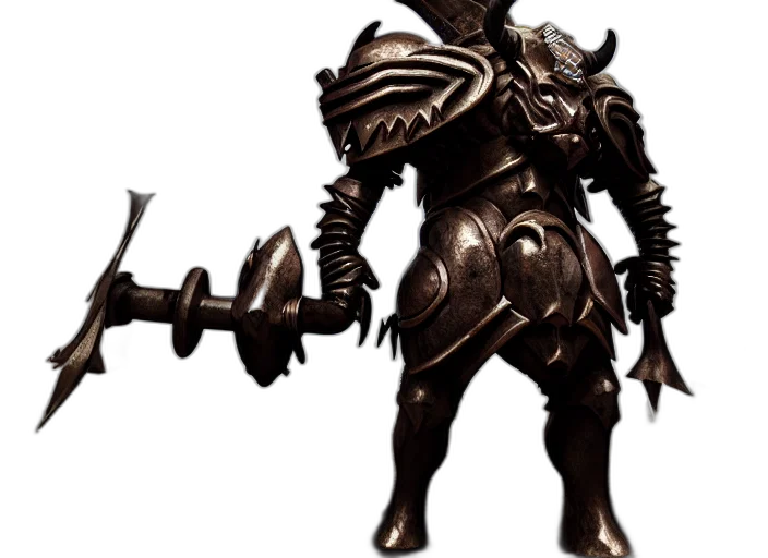 staff, weapon, sword, robot, concept art, fantasy art, 3d render, dark transparent PNG cut-out
