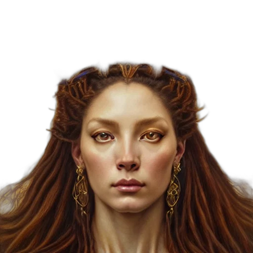 face, crown, jewelry, hair transparent PNG cut-out