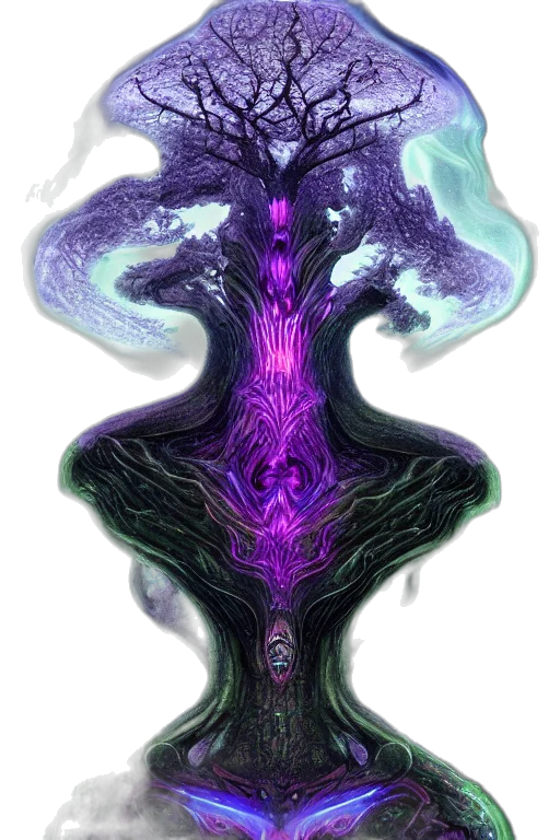dragon, creature, mask, staff transparent PNG cut-out