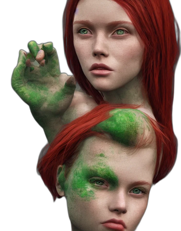 face, fantasy art, photorealistic, concept art transparent PNG cut-out