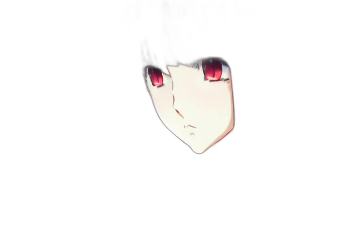 face, mask, creature, hat, anime, pixel art, 3d render, photorealistic transparent PNG cut-out