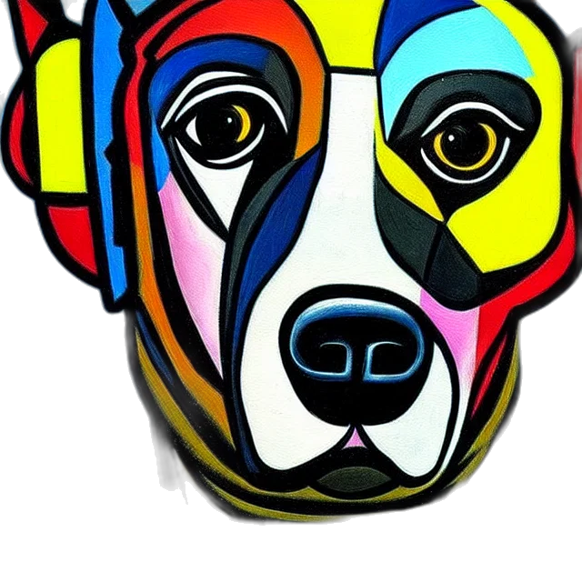 face, cartoon, photorealistic, watercolor, comic book art, neon, colorful, beautiful transparent PNG cut-out