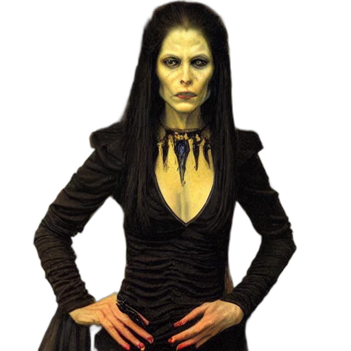 dress, staff, creature, pixel art, concept art, dark, portrait, vampire transparent PNG cut-out