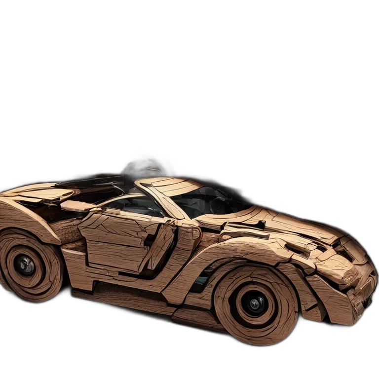 car, 3d render, concept art, photorealistic transparent PNG cut-out