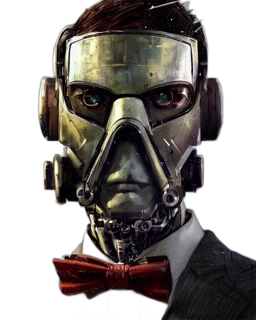 robot, mask, face, concept art, cyberpunk, comic book art, photorealistic, rugged transparent PNG cut-out