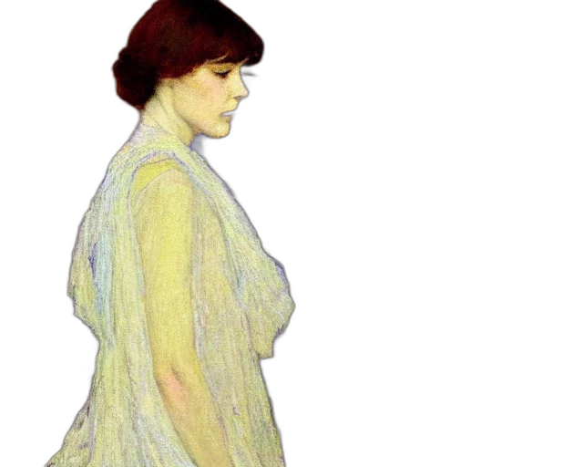 dress, face, jacket, oil painting transparent PNG cut-out